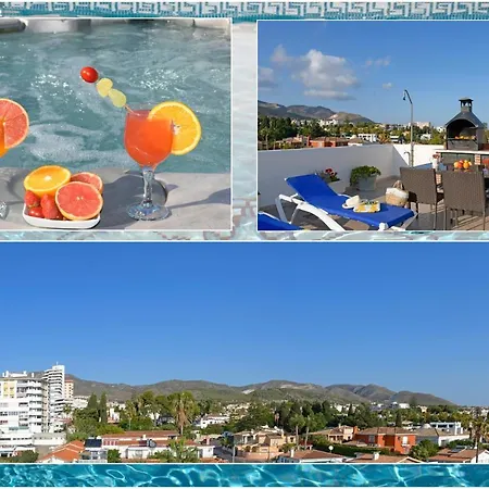 Isla De 1, Jacuzzi, 80m From The Sea, Ac, Bbq, Private Parking, Big Terrace 아파트 베날마데나코스타